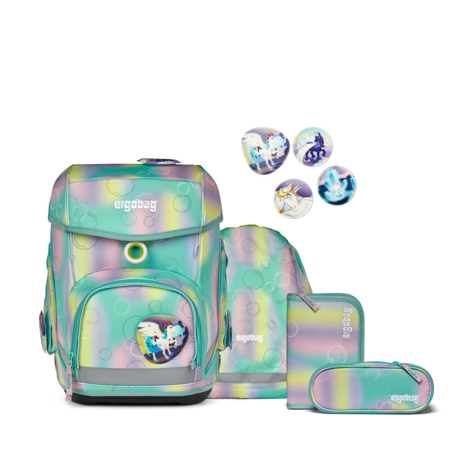 Ergobag Schulranzen-Set Cubo ZauBärwelt 2025