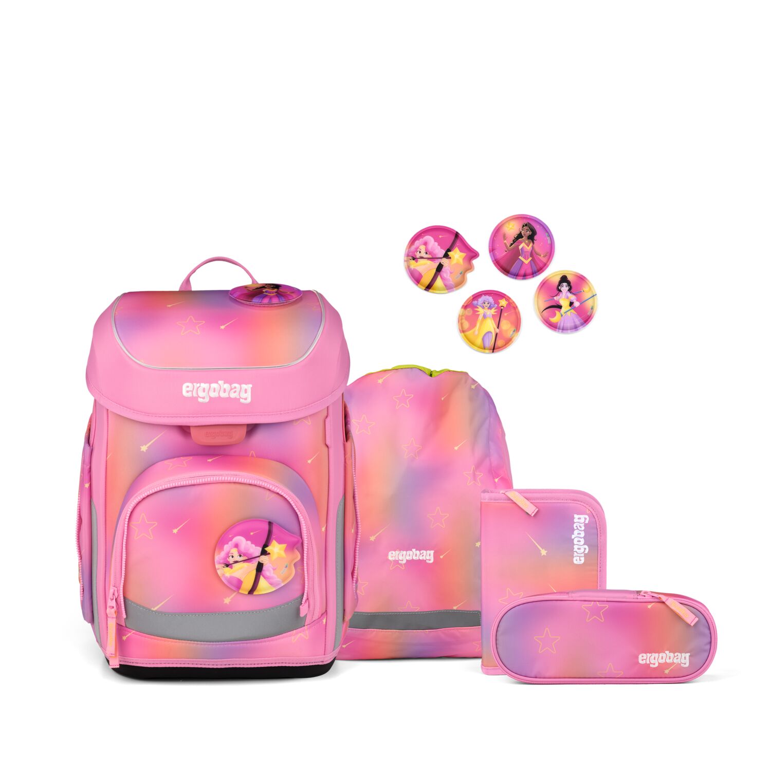 Ergobag Schulranzen-Set Cubo Unbesiegbär 2027