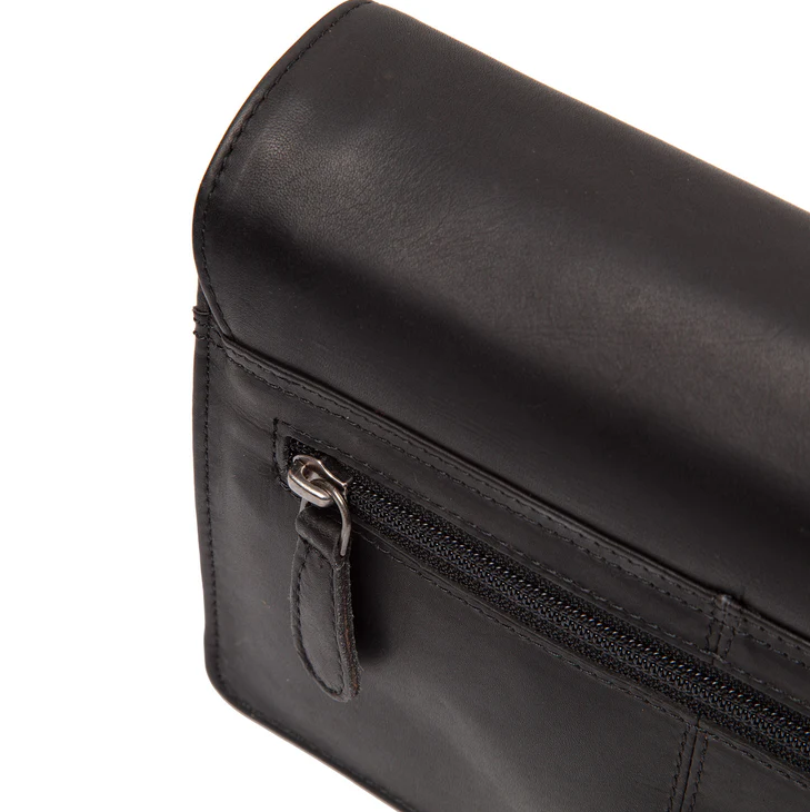 Chesterfield Leder Umhängetasche Lucca schwarz