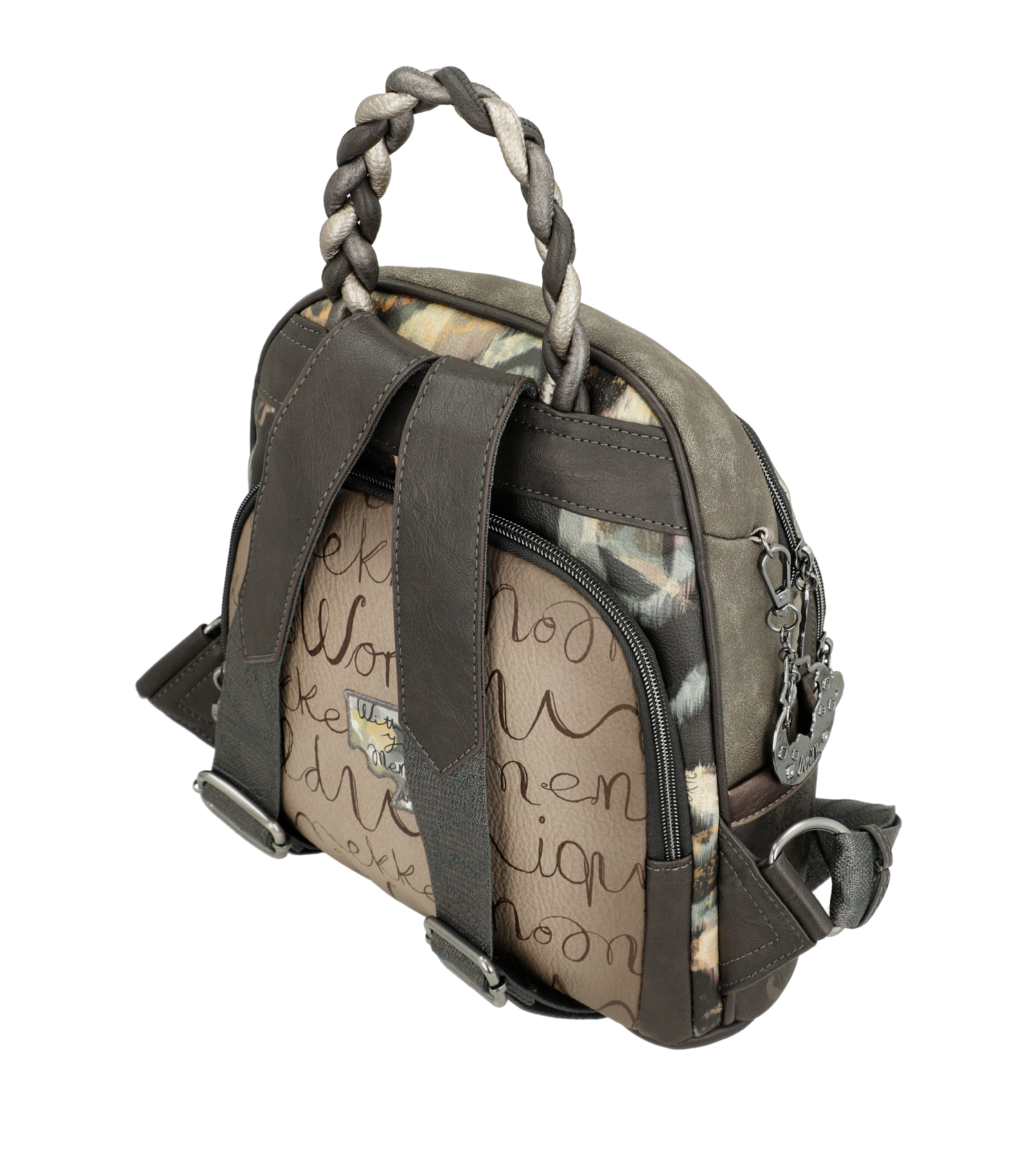 Anekke Rucksack geflochtener Griff Manifesto