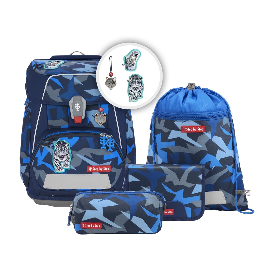 Step by Step Schulranzen-Set SPACE Snow Leopard Arko 2027