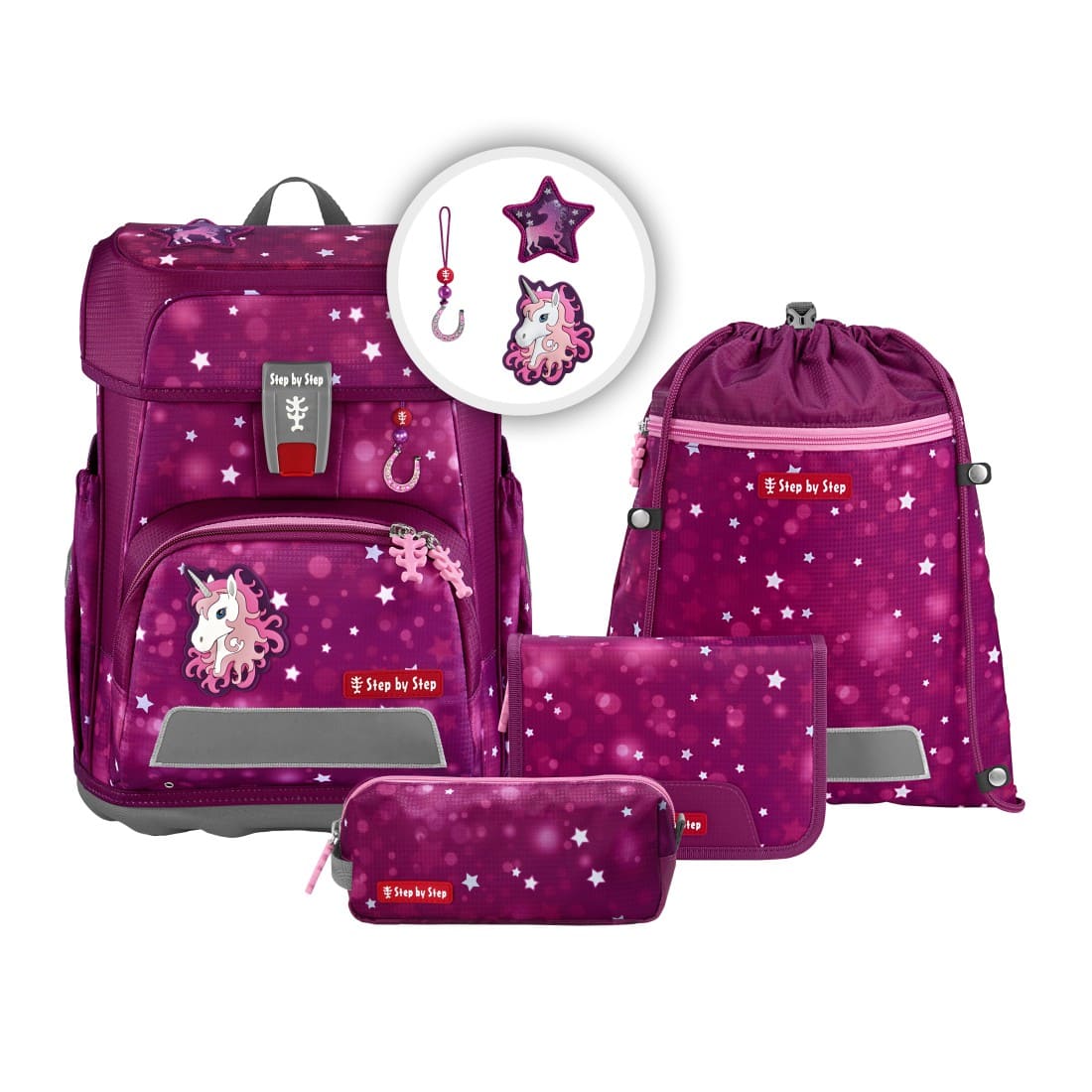 Step by Step Schulranzen-Set CLOUD Sweet Unicorn Nuala 2027