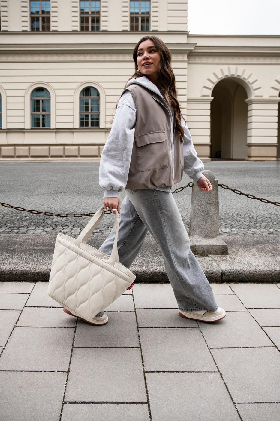 Reisenthel Shopper M Puffer Stone