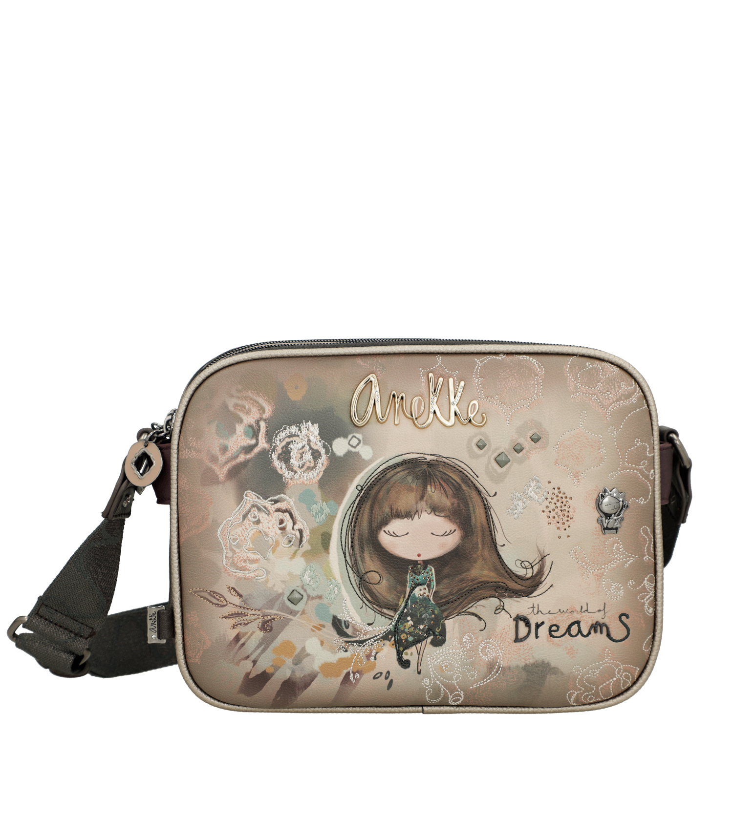 Anekke Umhängetasche mit 3 Fächern Real