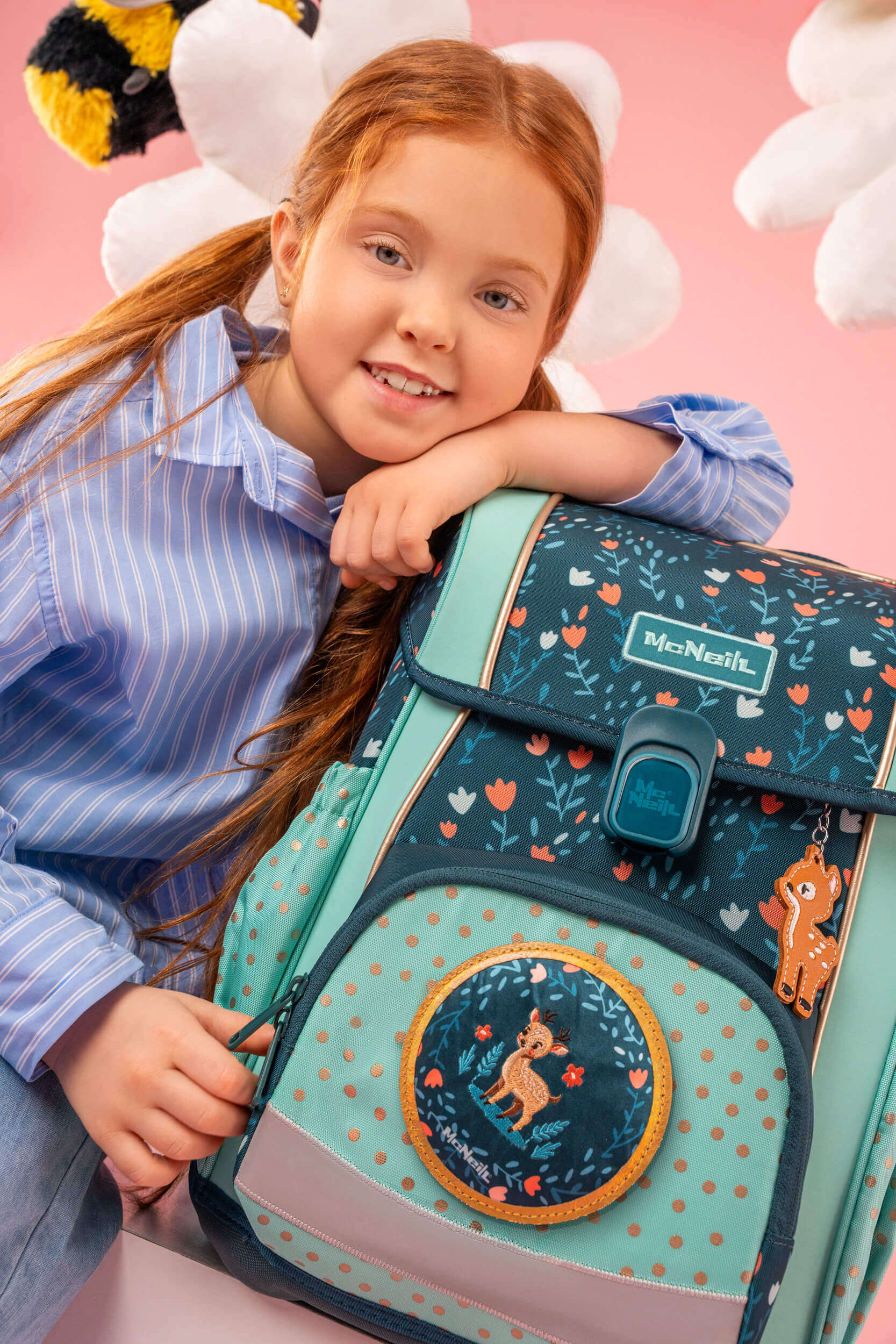 McNeill Schulranzen-Set Bravo Deary 9-teilig 