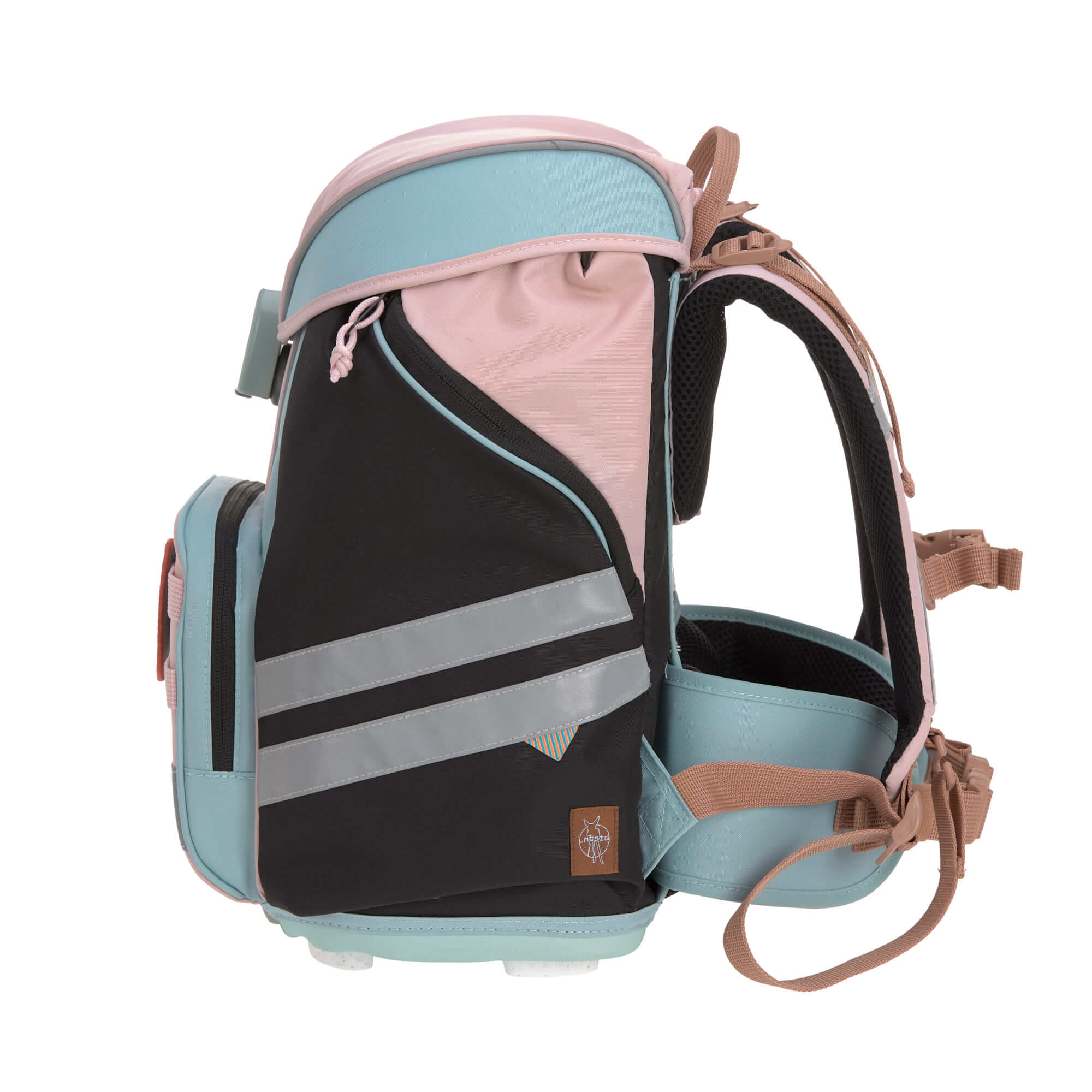 Lässig Schulranzen Set 7-teilig Flexy-Unique rose-blue-black