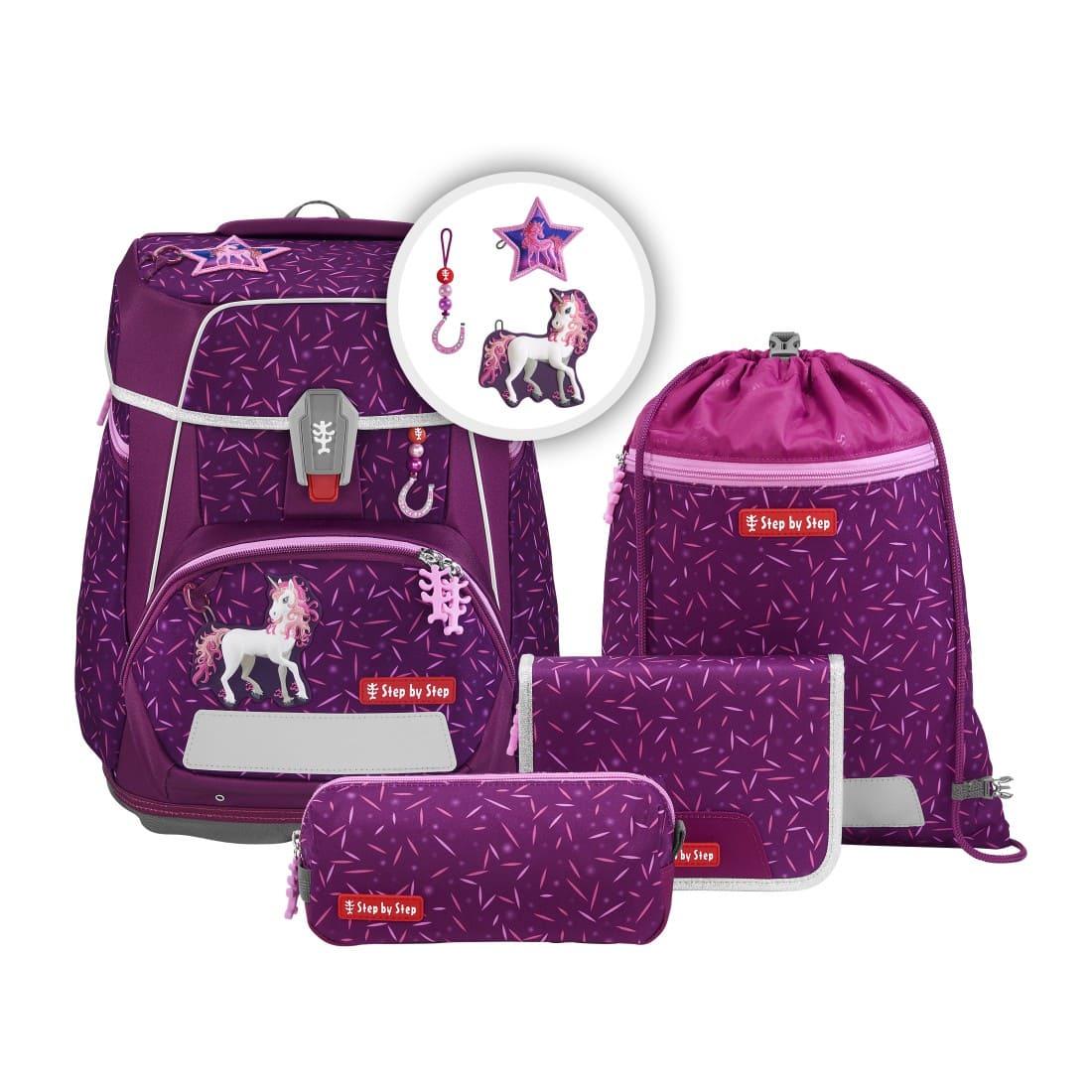 Step by Step Schulranzen-Set SPACE Pretty Unicorn Nuala 2027