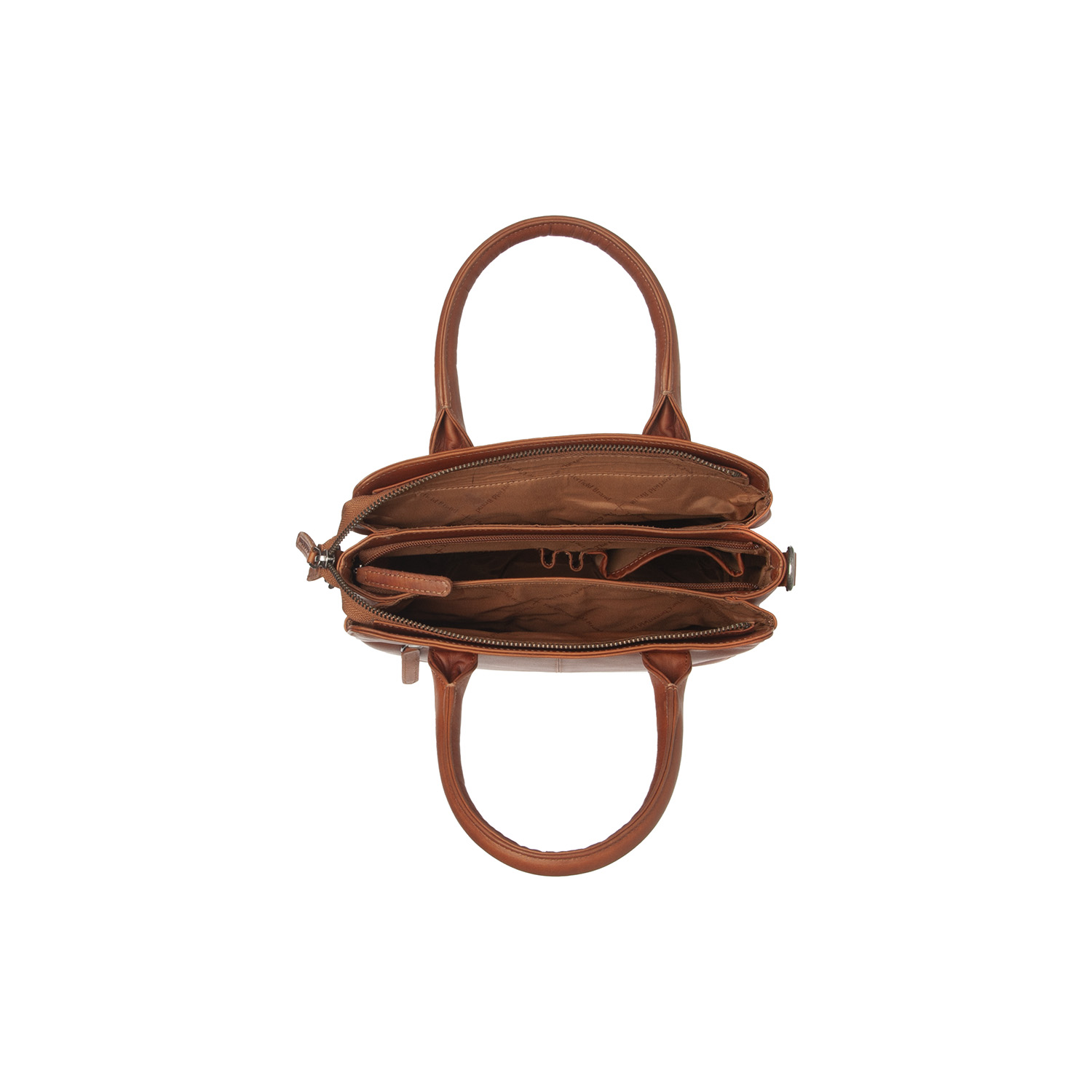 Chesterfield Leder Handtasche Valmonte cognac