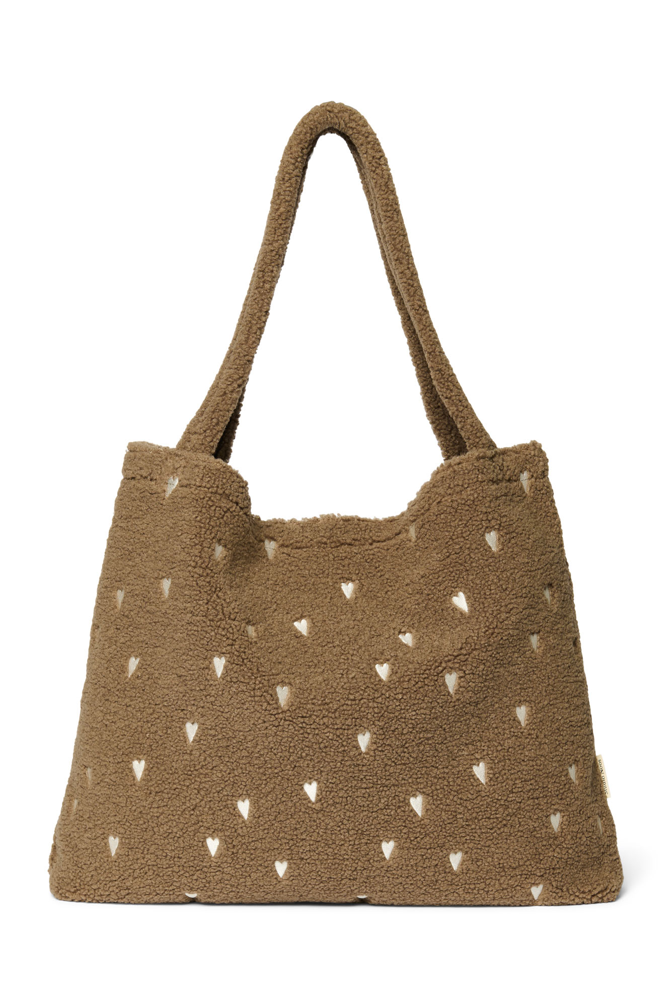 Studio Noos Teddy Mom Bag Brown Hearts 