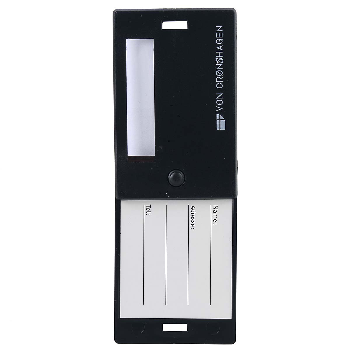 von Cronshagen Kofferanhänger mit Sichtfenster schwarz