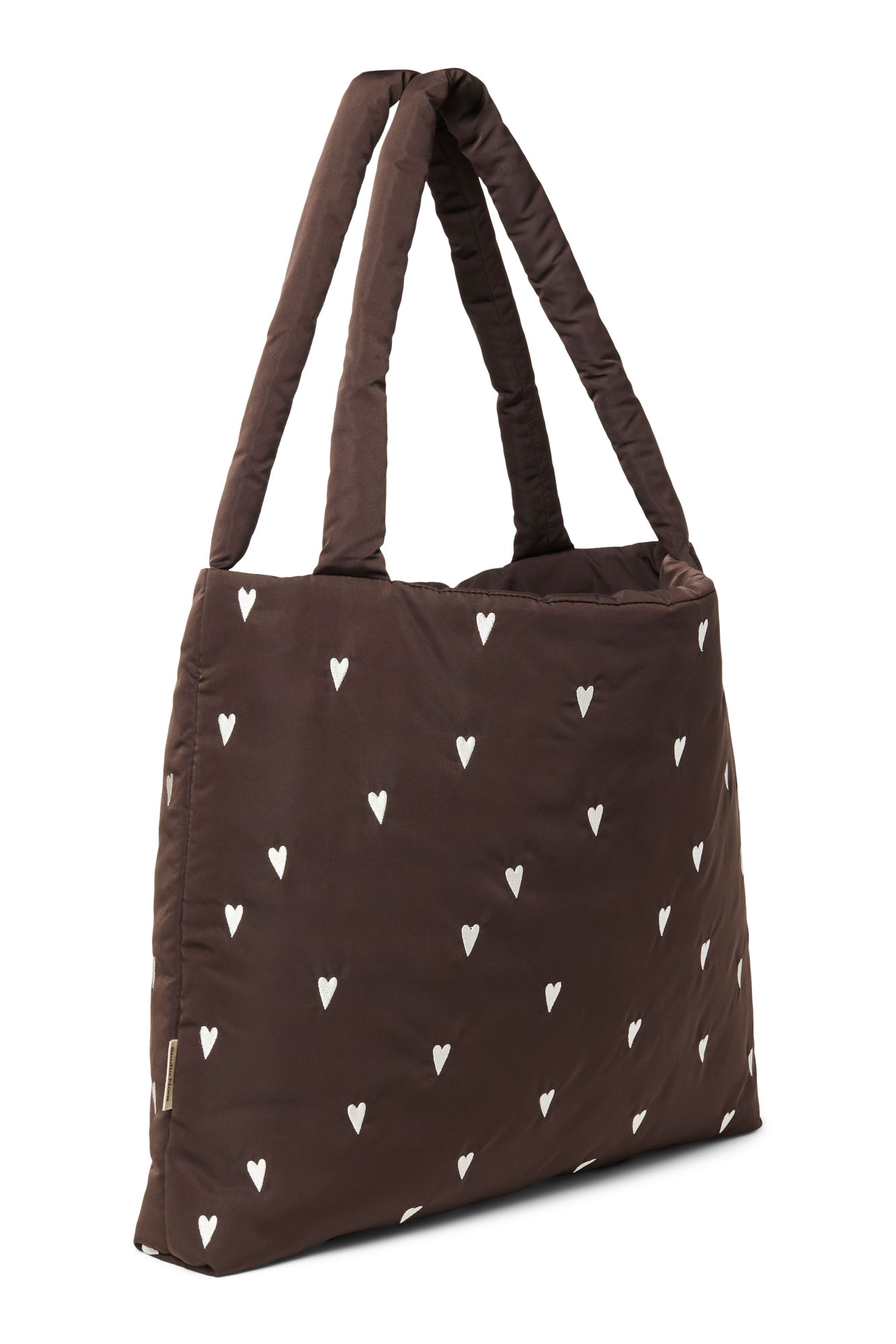Studio Noos Puffy Mom Bag Brown Hearts Studio Noos Puffy Mom Bag Brown Hearts