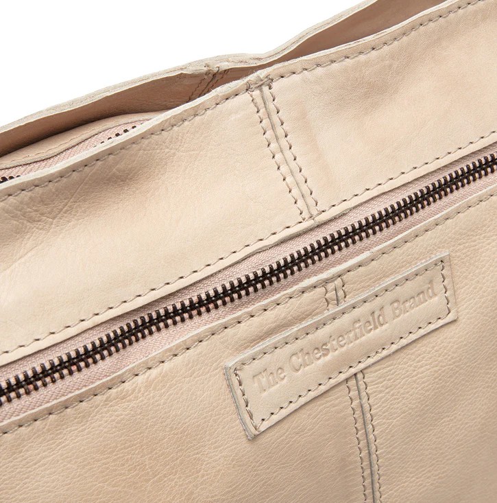Chesterfield Leder Umhängetasche Bolivia beige