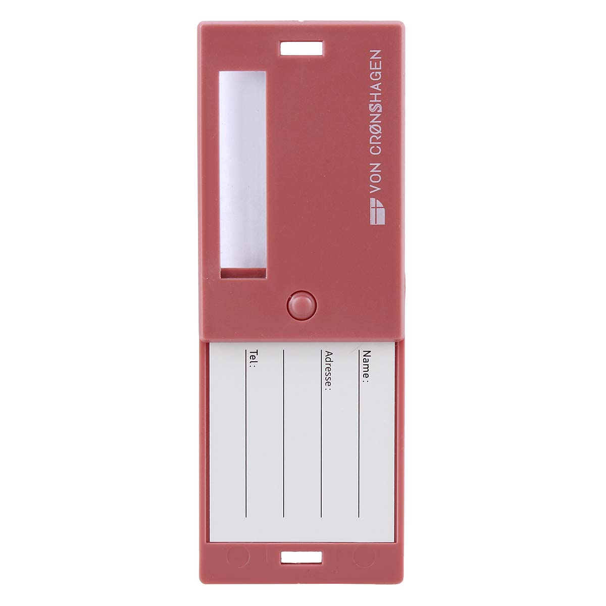 von Cronshagen Kofferanhänger mit Sichtfenster rose