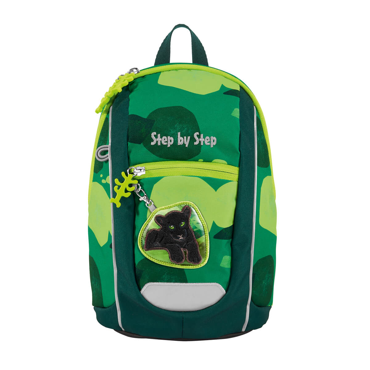 Step by Step Kindergartenrucksack-Set KIGA MINI Little Wild Cat Chiko grün