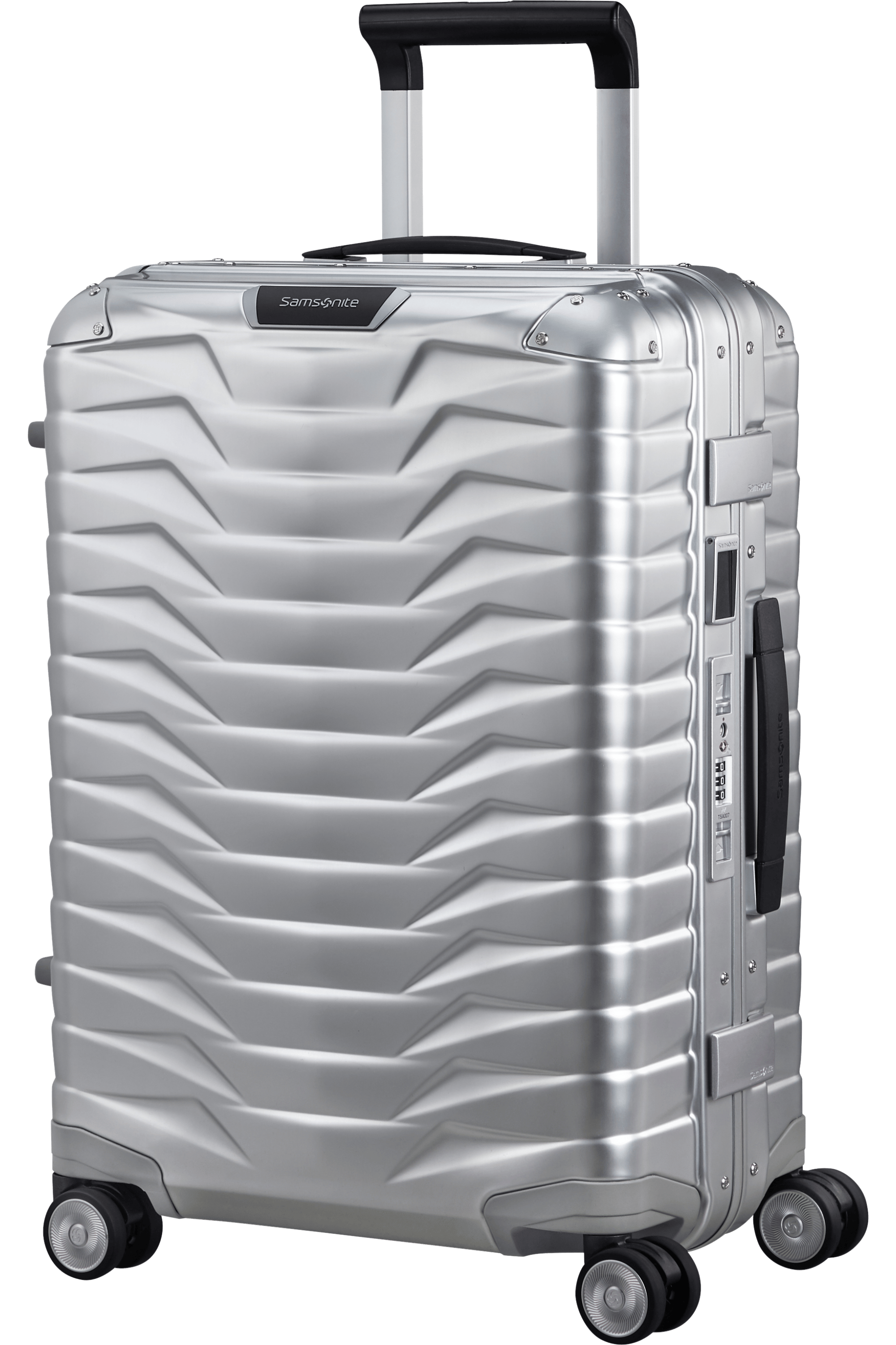 Samsonite Koffer Proxis Alu 55cm silber