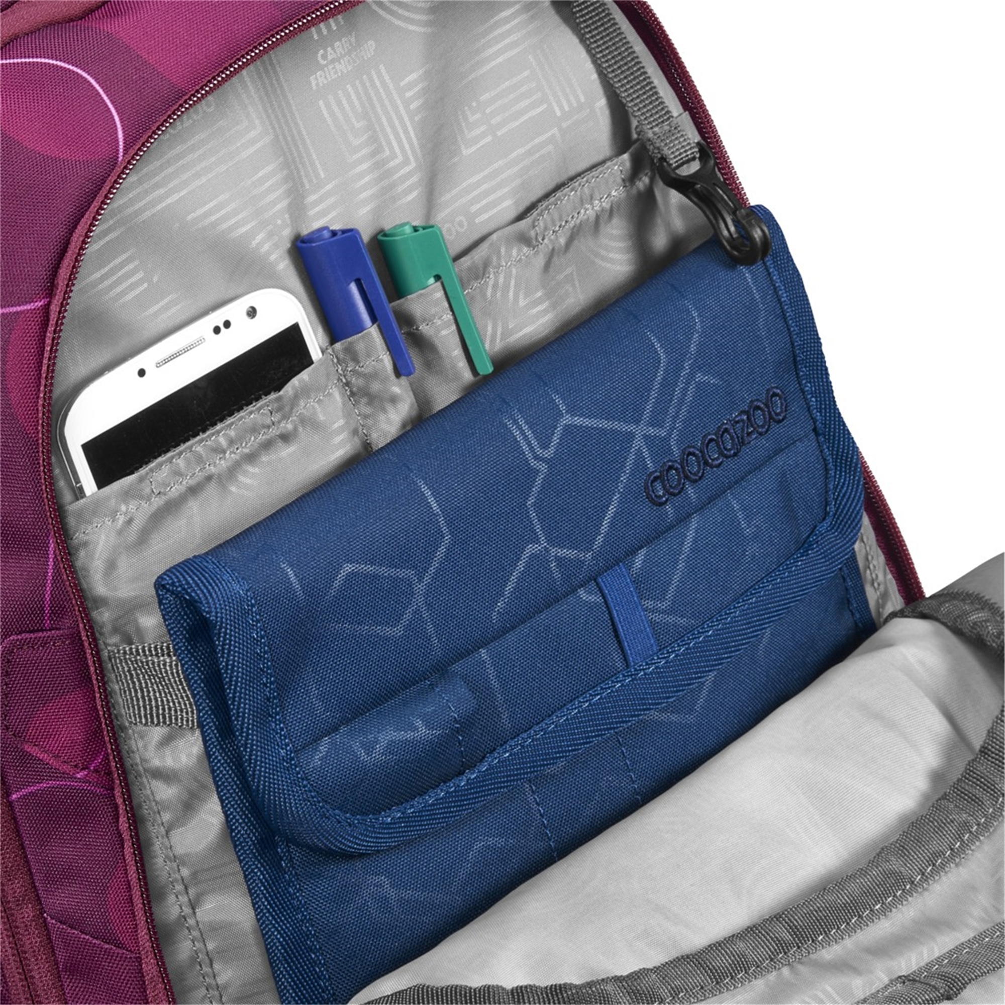 Coocazoo Schulrucksack PORTER – Berry Bubbles