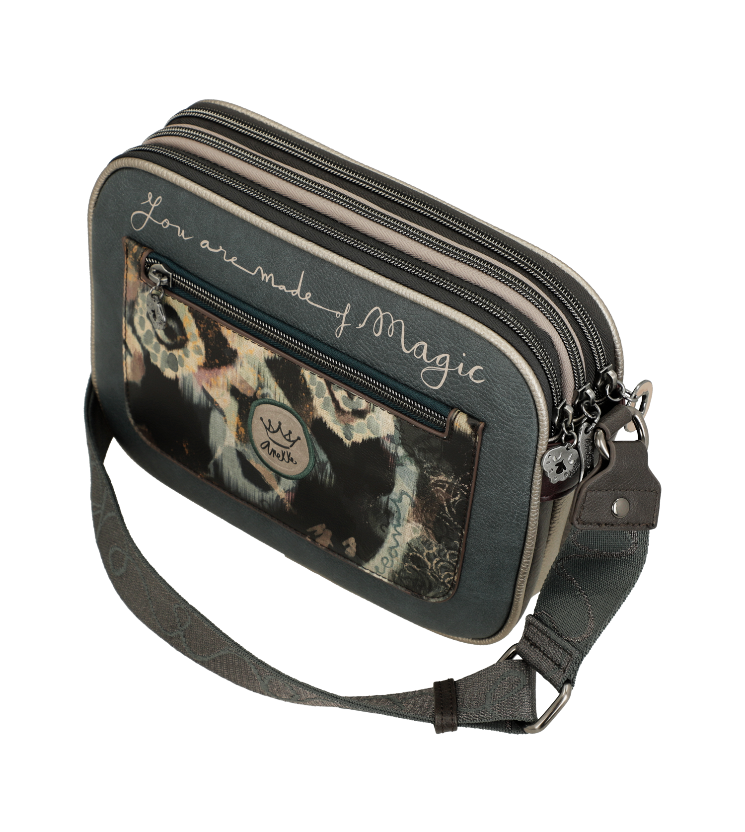 Anekke Umhängetasche mit 3 Fächern Real