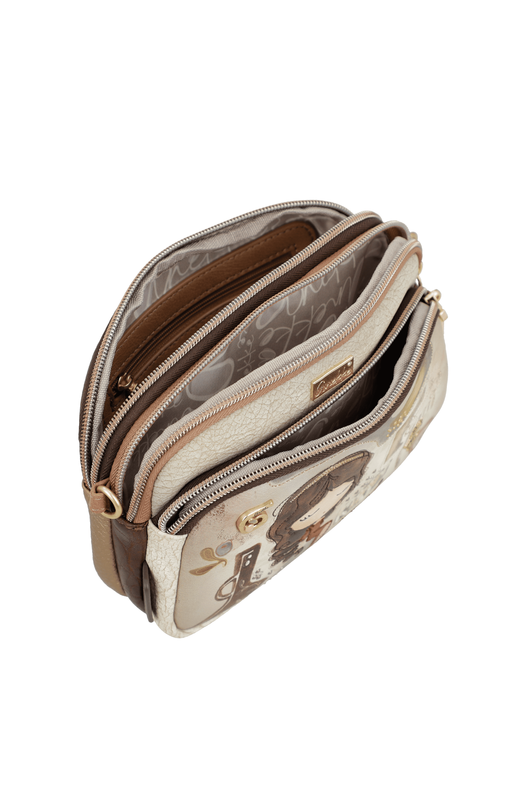 Anekke Umhängetasche Muse mit 3 Fächern klein