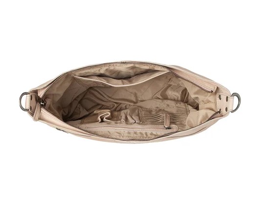 Chesterfield Leder Umhängetasche Bolivia beige