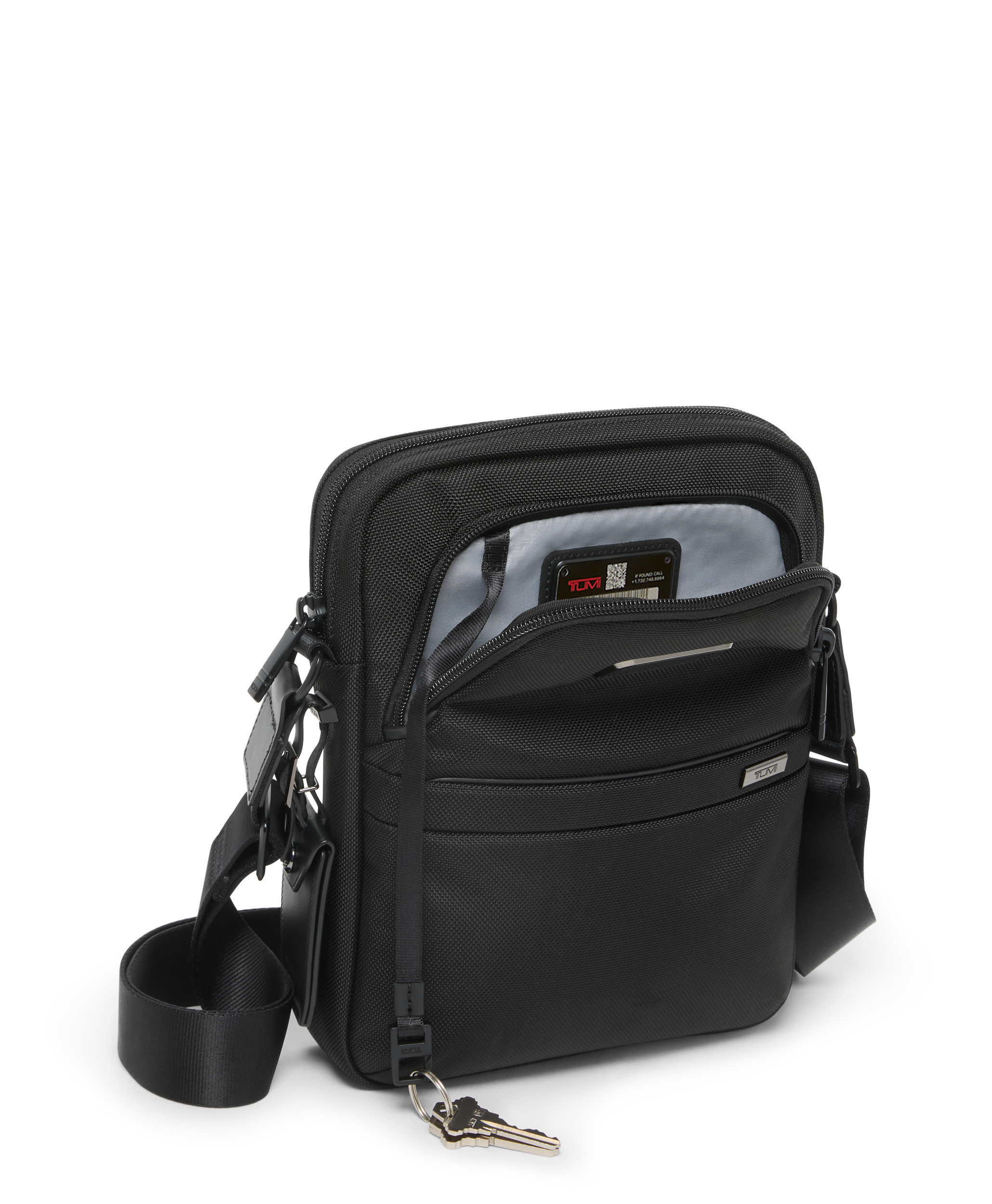 TUMI Alpha 4 mittlere Umhängetasche black