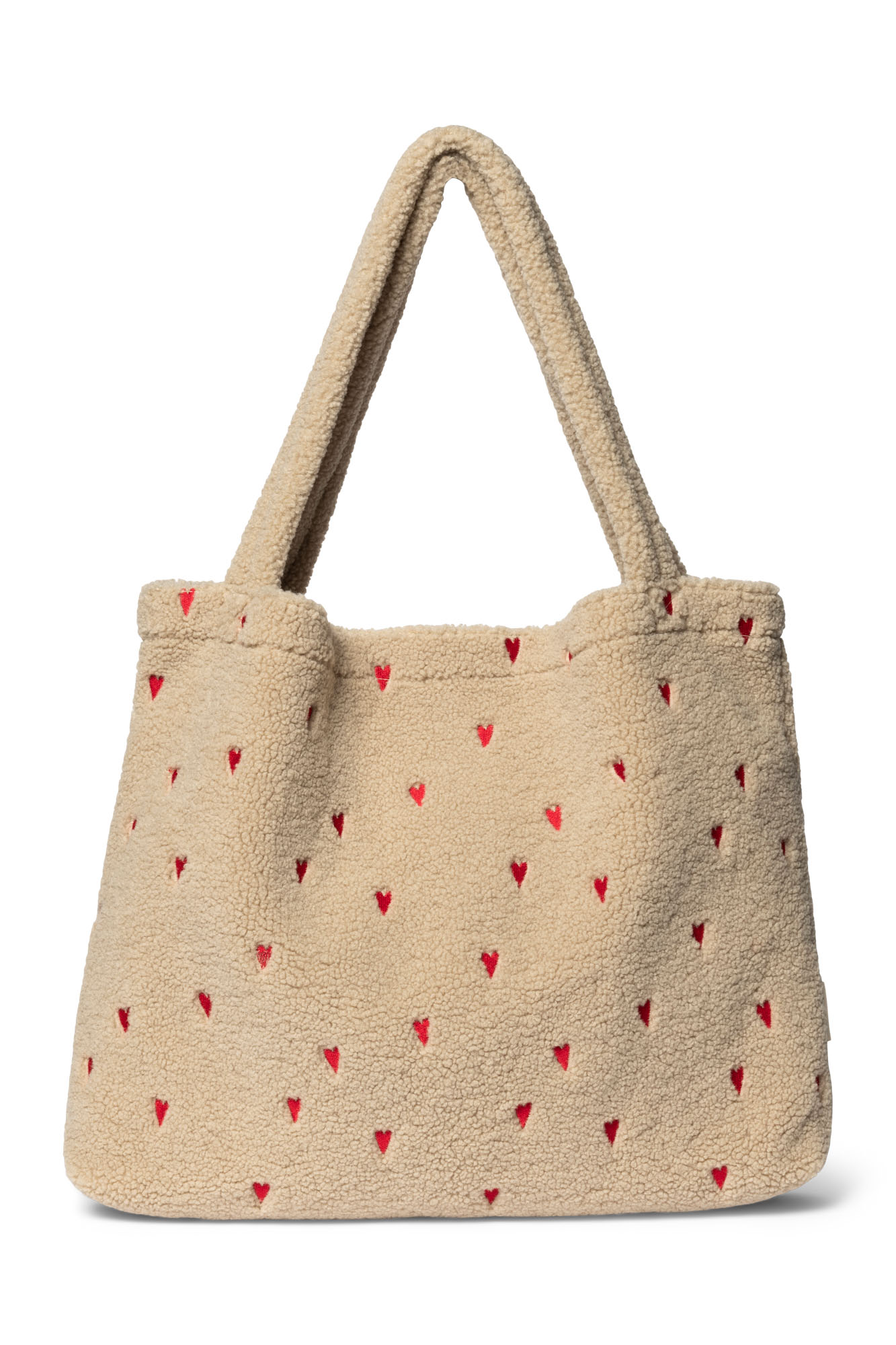 Studio Noos Teddy Mom Bag Ecru Hearts