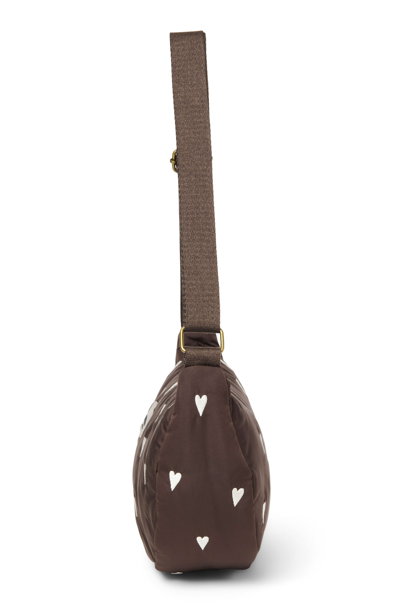 Studio Noos Puffy Adult Fanny Pack Brown Hearts