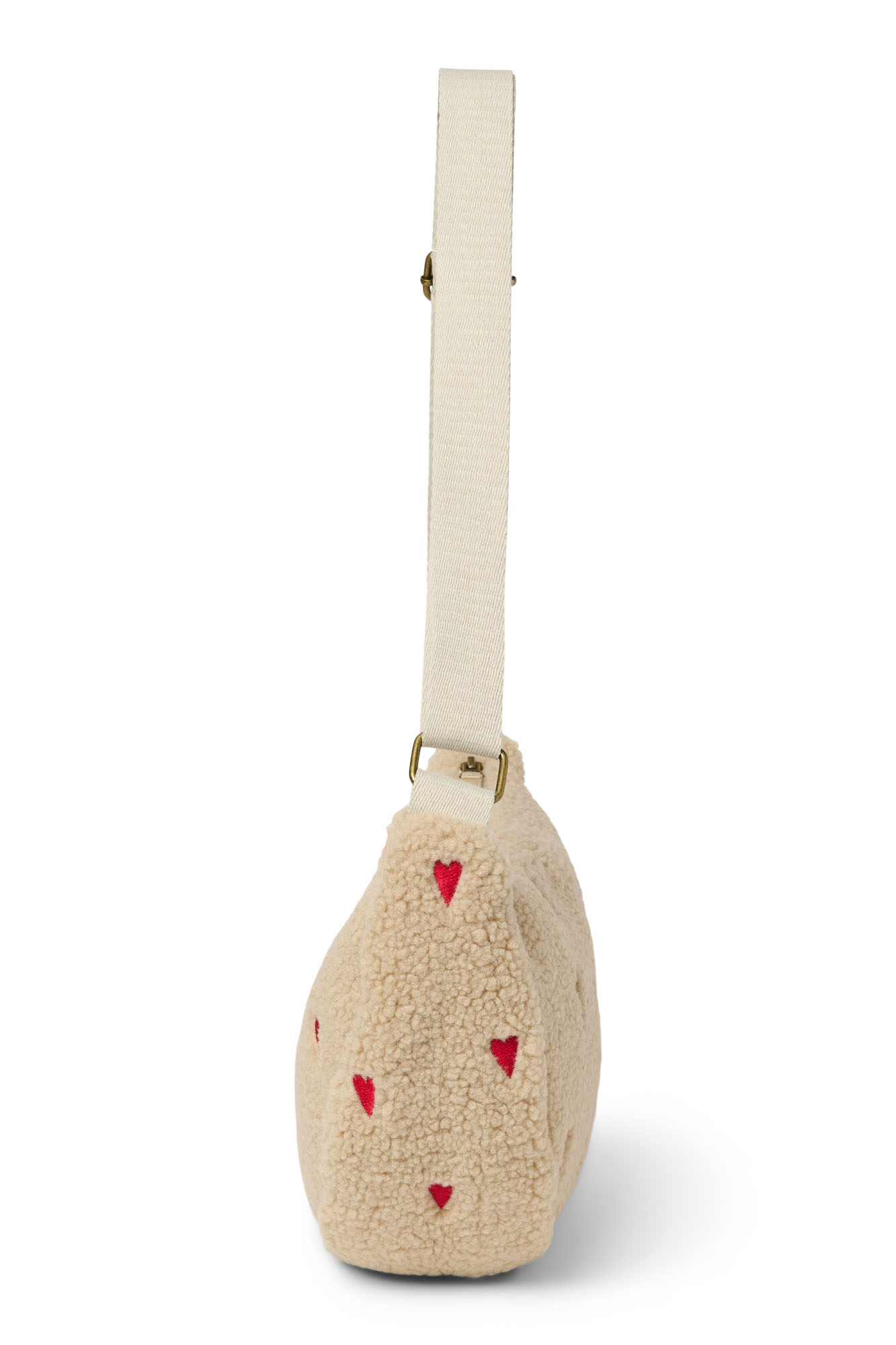 Studio Noos Teddy Adult Fanny Pack Ecru Hearts