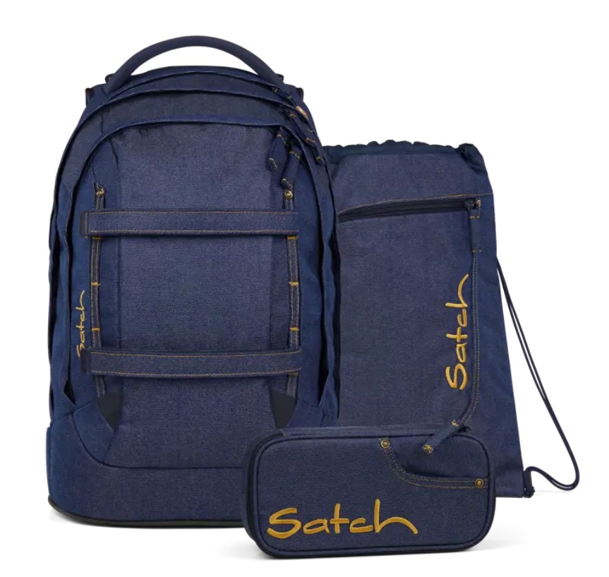 Satch Pack Schulrucksack-Set Denim Blue 2025 
