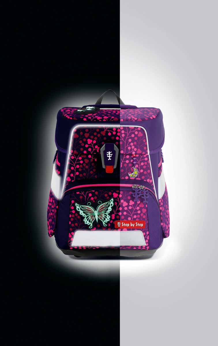 Step by Step SPACE SHINE Schulranzen-Set Butterfly Ina Night 2025