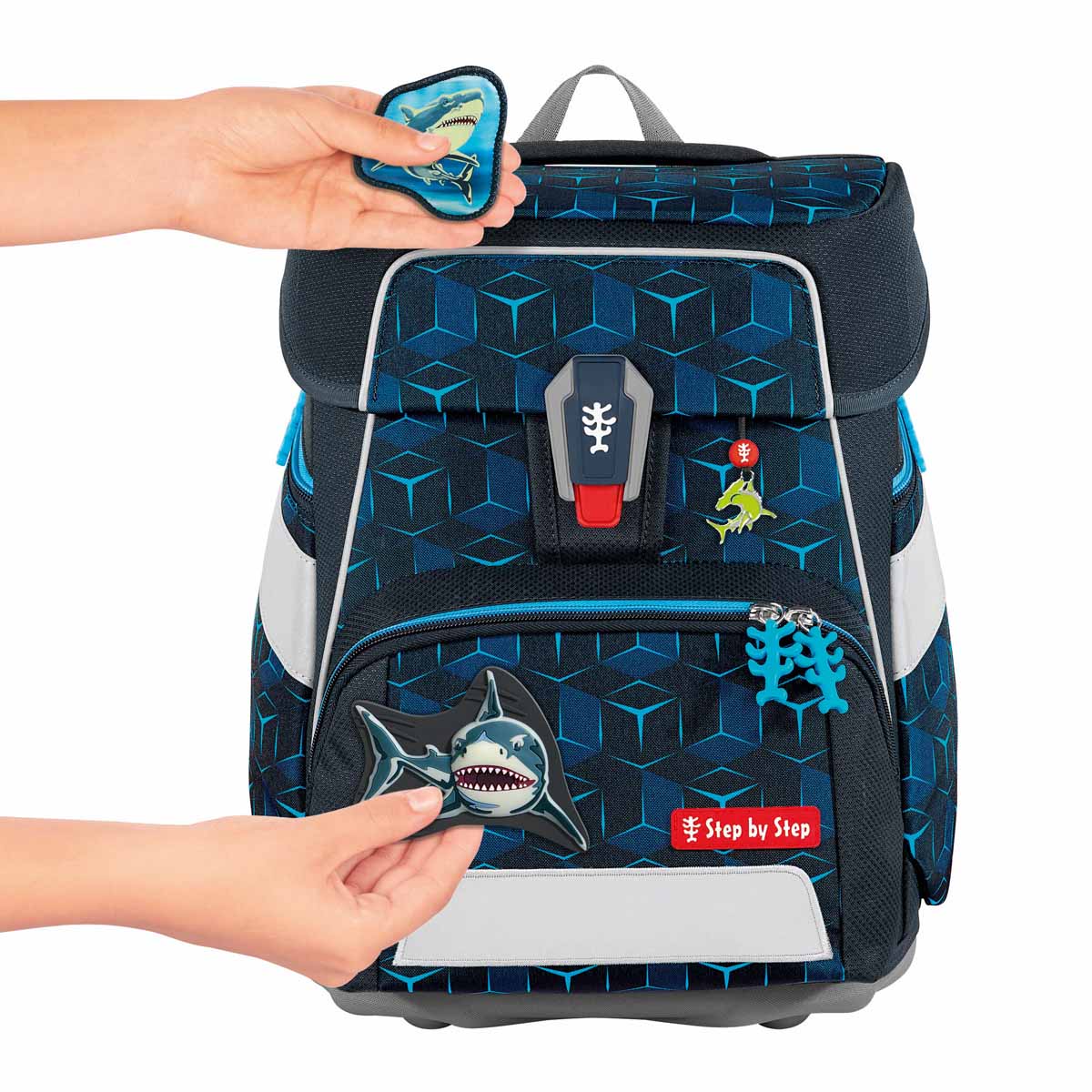 Step by Step SPACE SHINE Schulranzen-Set Shark Dexter 2025
