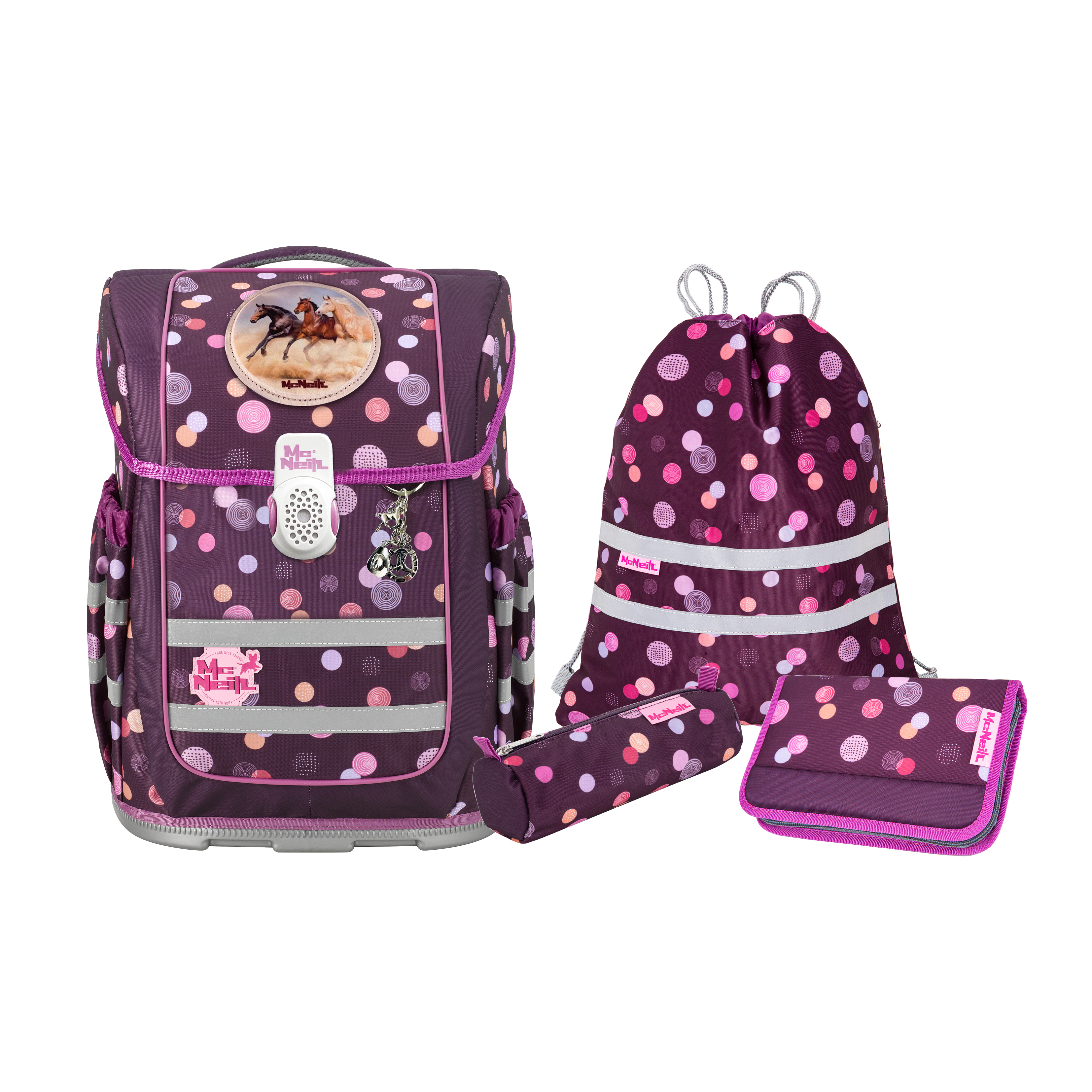 McNeill Schulranzen-Set Ergo Compacto RUBY