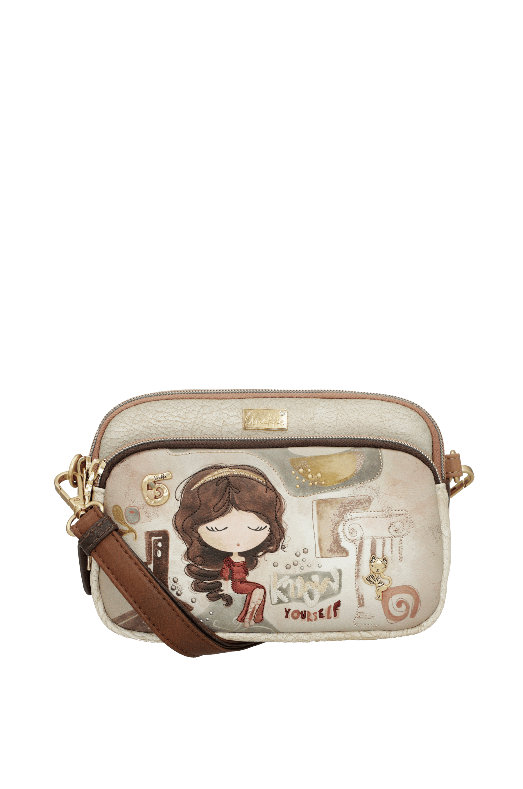 Anekke Umhängetasche Muse mit 3 Fächern klein