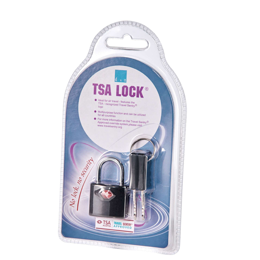 D&N TSA Schloss mit Schlüssel für Reisegepäck