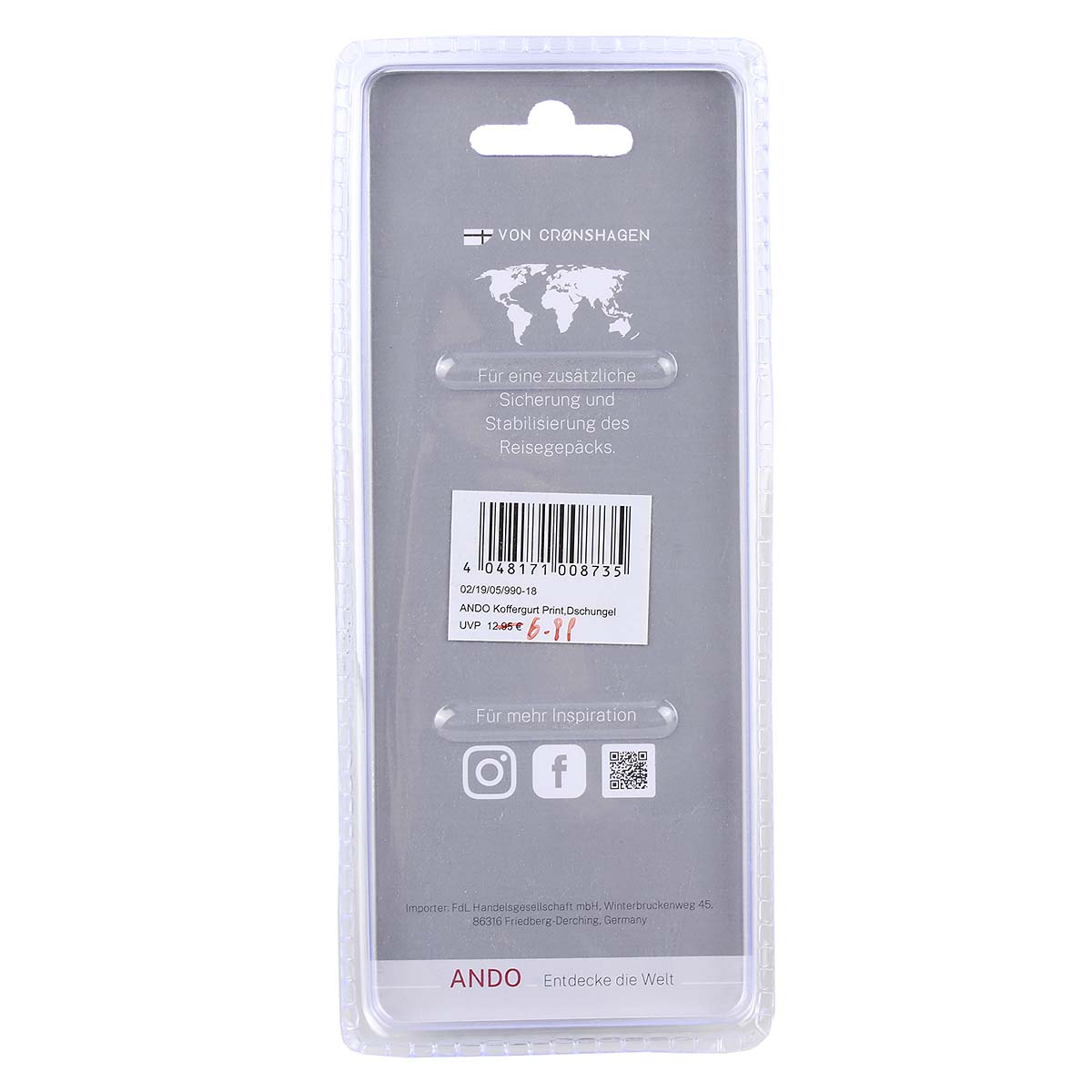 von Cronshagen Koffergurt Dschungel