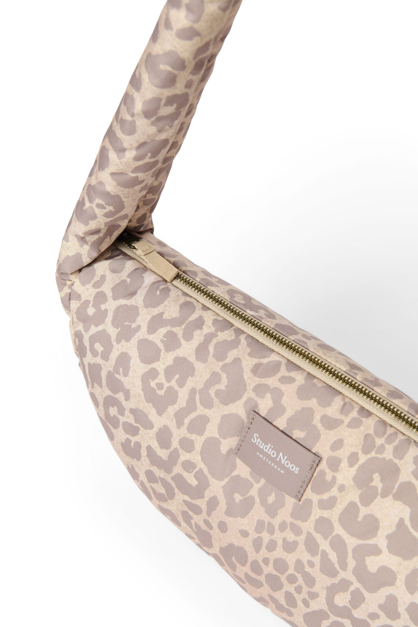 Studio Noos Puffy Mini Crossbody Bag Beige Leopard