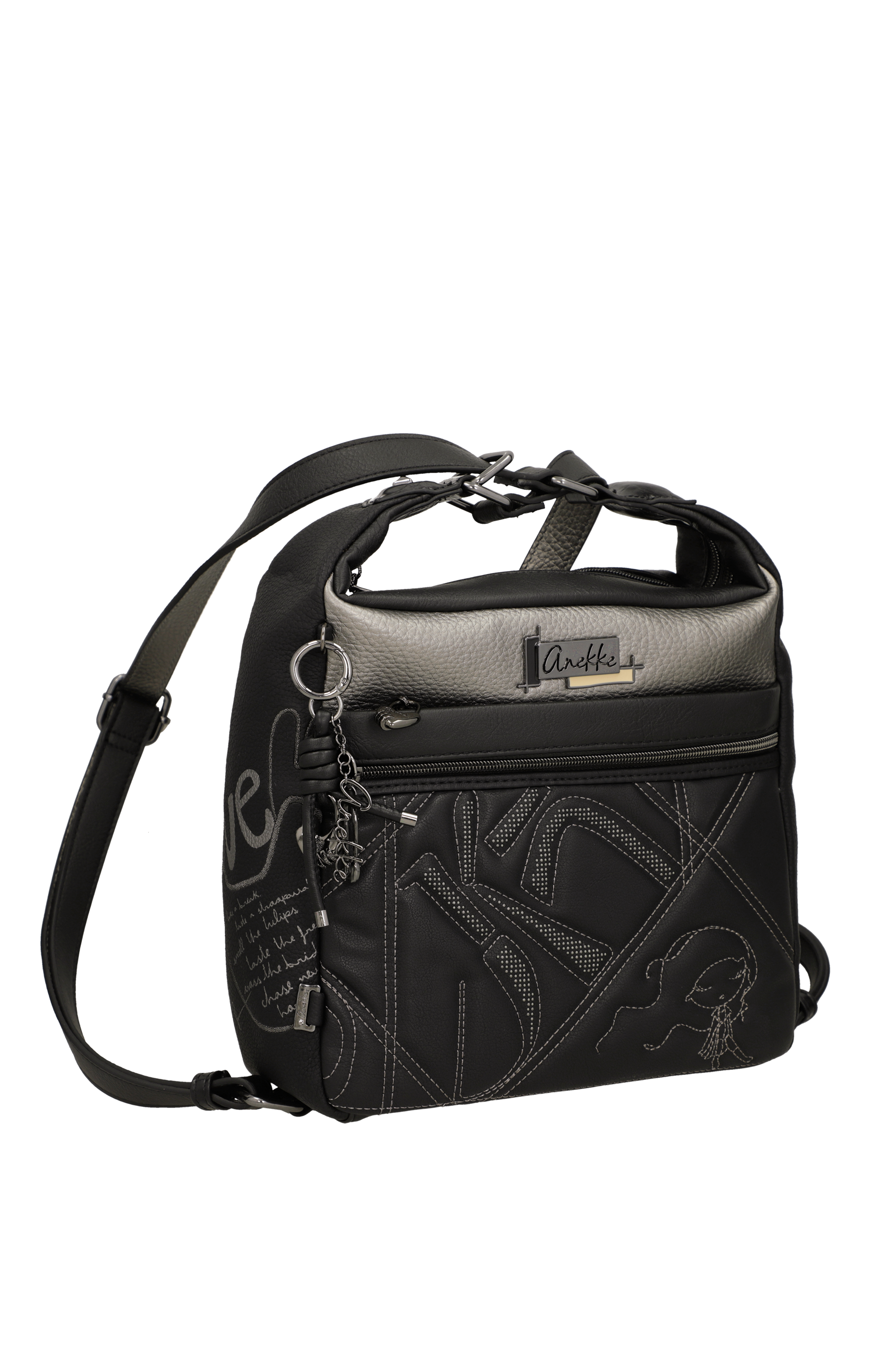 Anekke Umwandelbarer Rucksack Iron