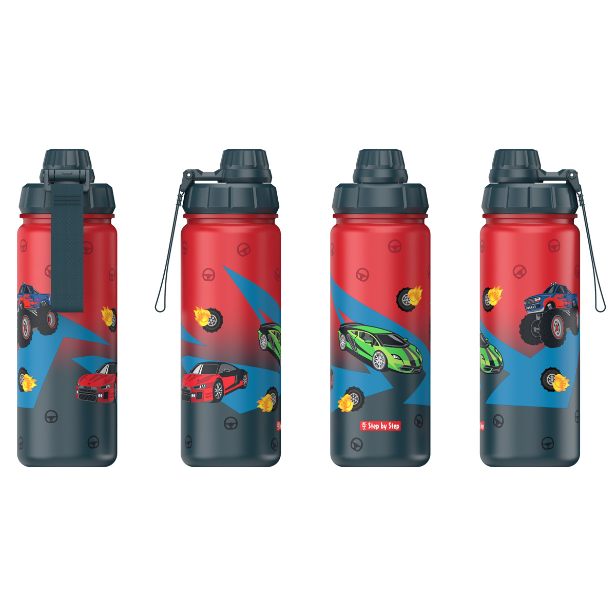 Step by Step Edelstahl Trinkflasche Car