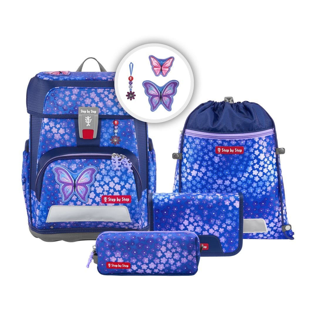 Step by Step Schulranzen-Set CLOUD Butterfly Maja 2027