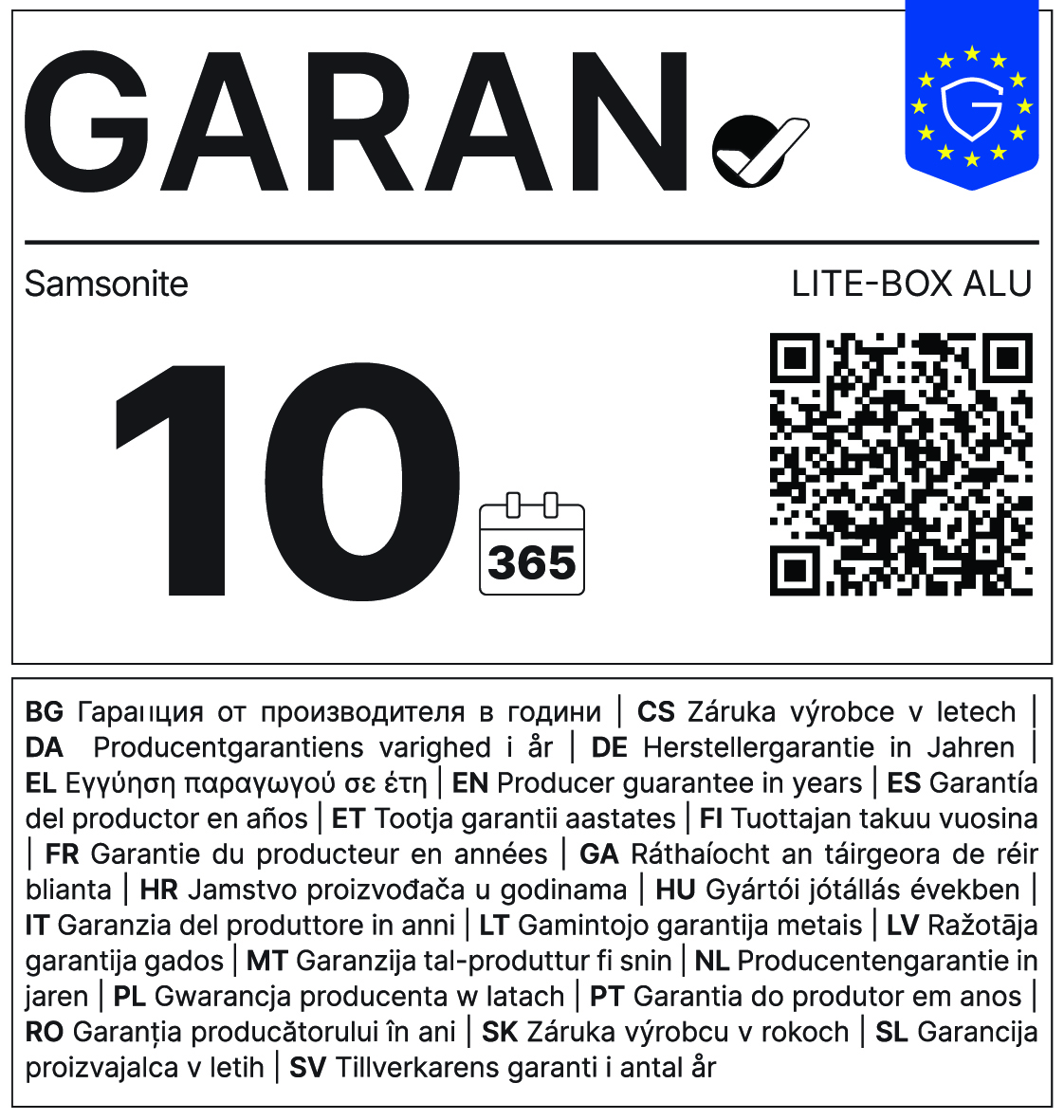 Samsonite Trolley Lite-Box Alu 76 cm silber
