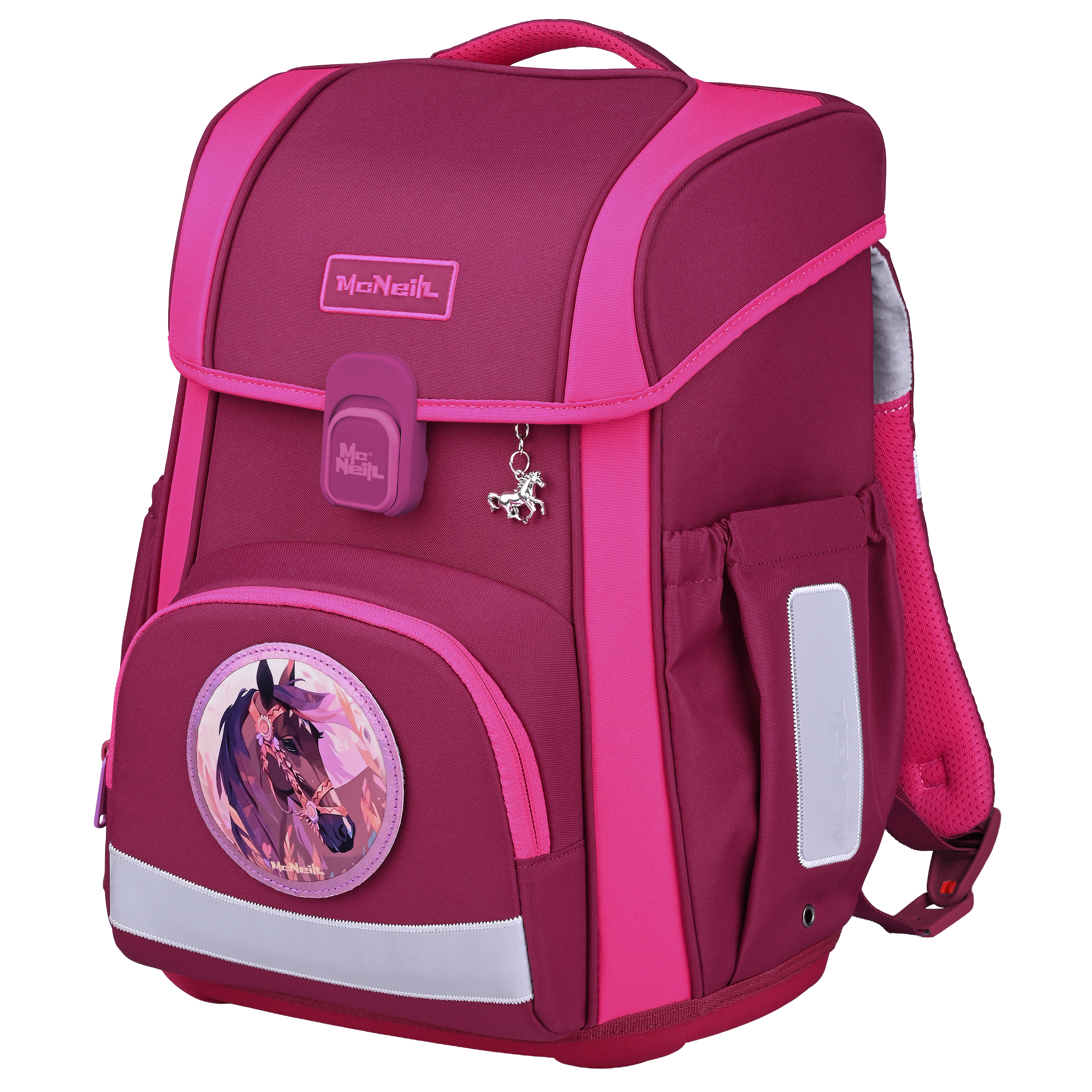 McNeill Schulranzen-Set Bravo Berry 9-teilig 