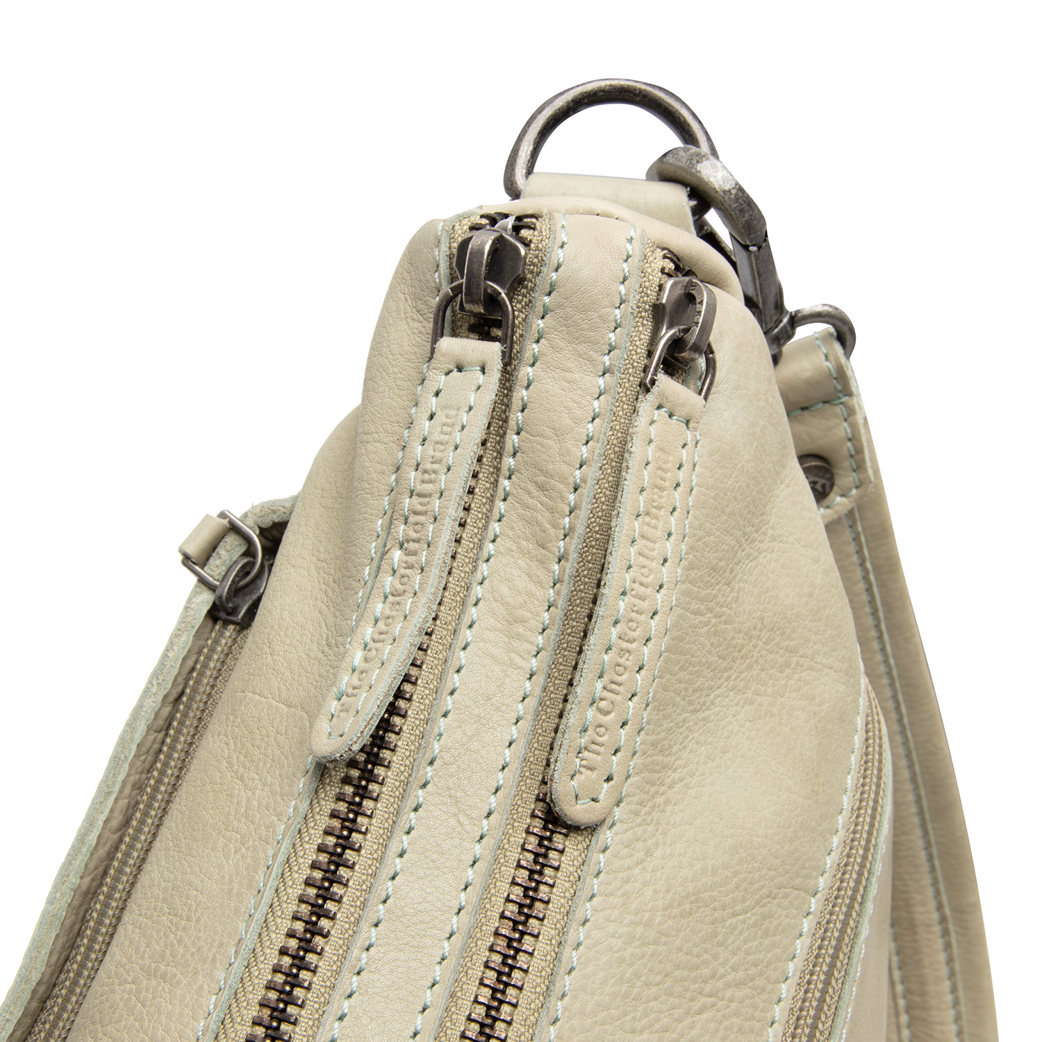 Chesterfield Leder Umhängetasche Caroline meeres grün