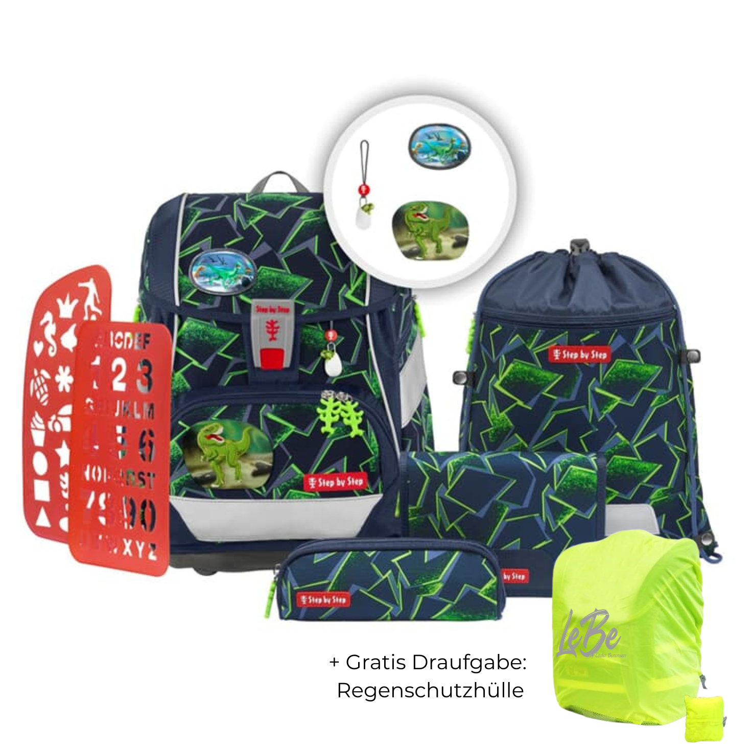 Step by Step 2IN1 Plus Schulranzen-Set Wild T-Rex Taro