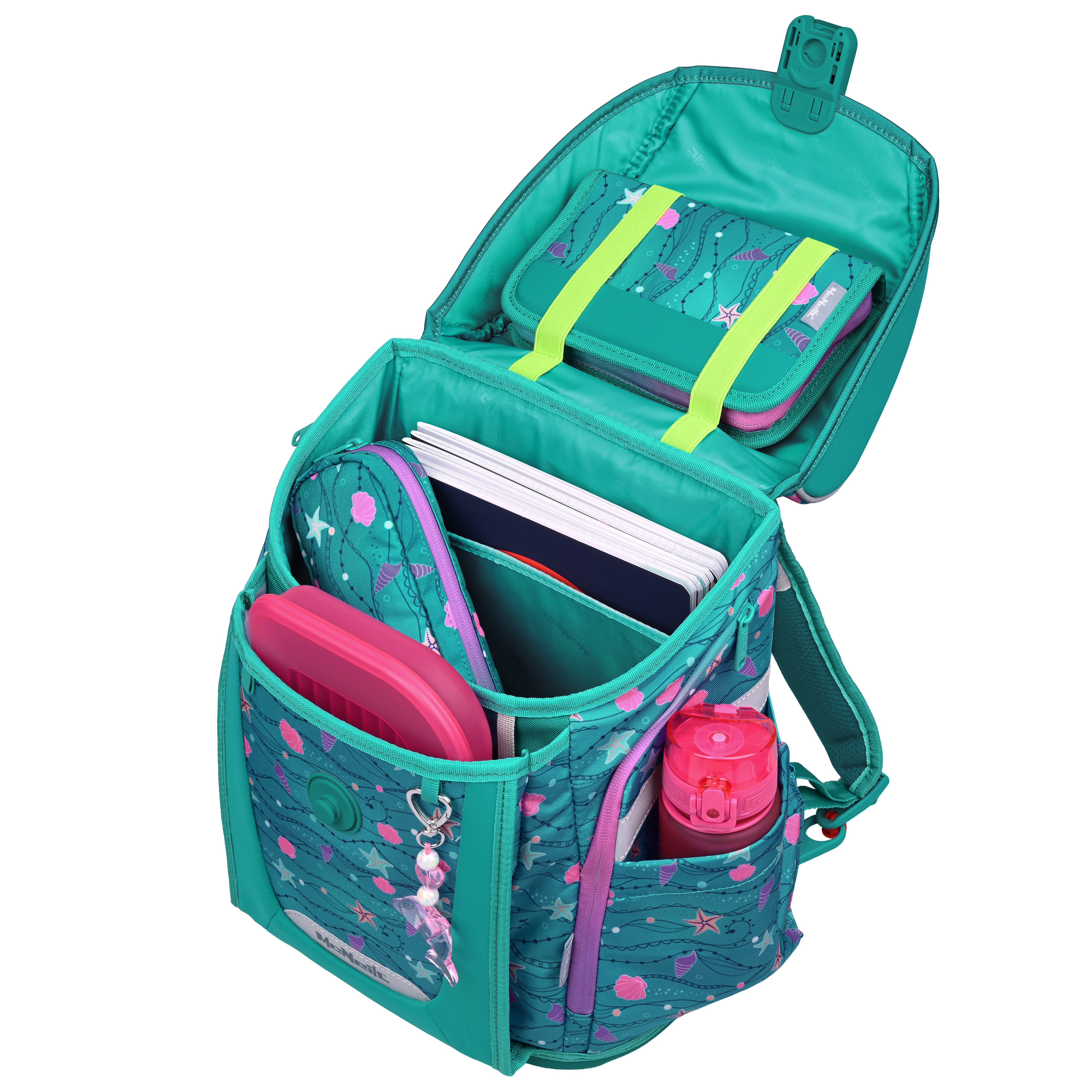 McNeill Schulranzen-Set Primo Seafish 9-teilig 