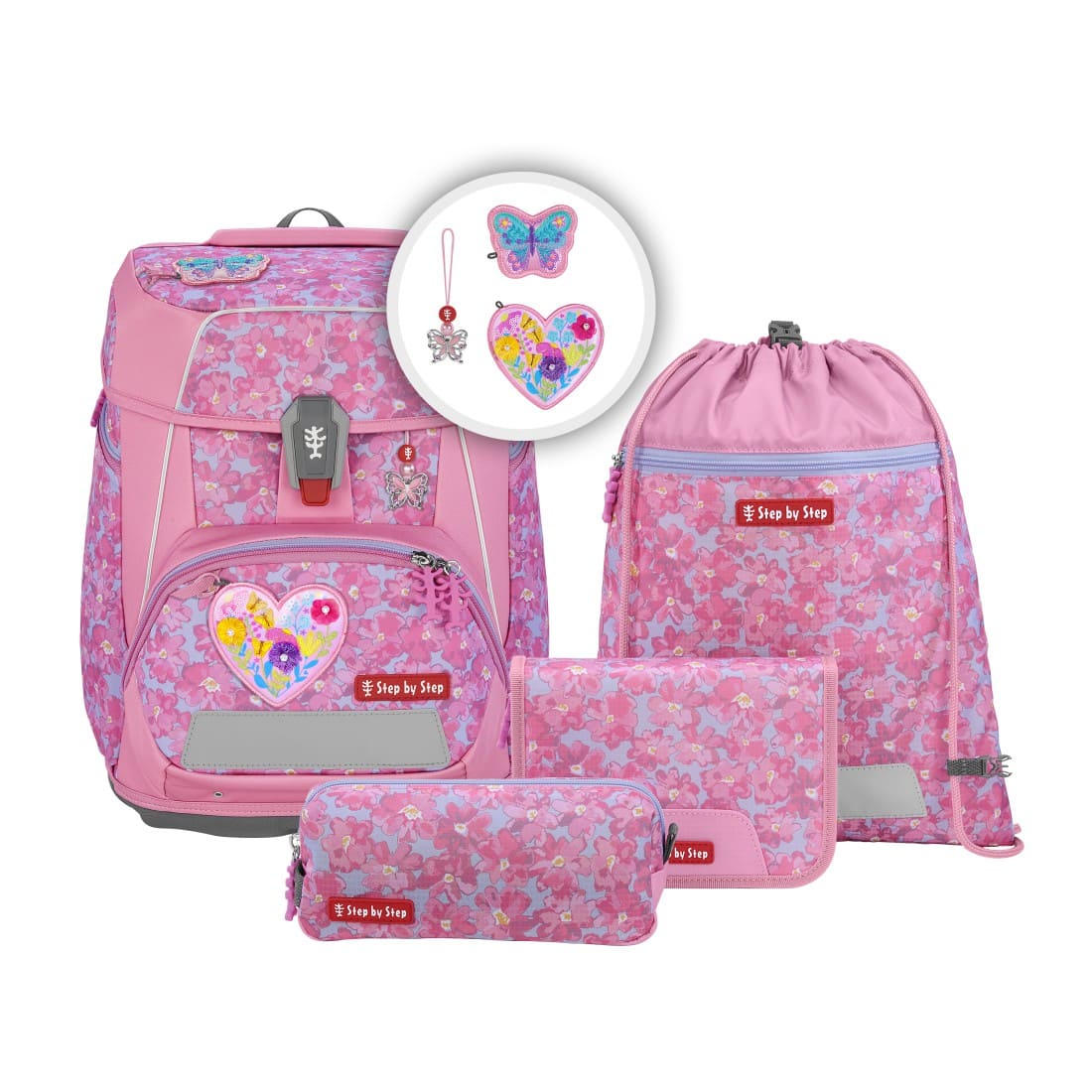 Step by Step Schulranzen-Set SPACE Heart Luma 2027
