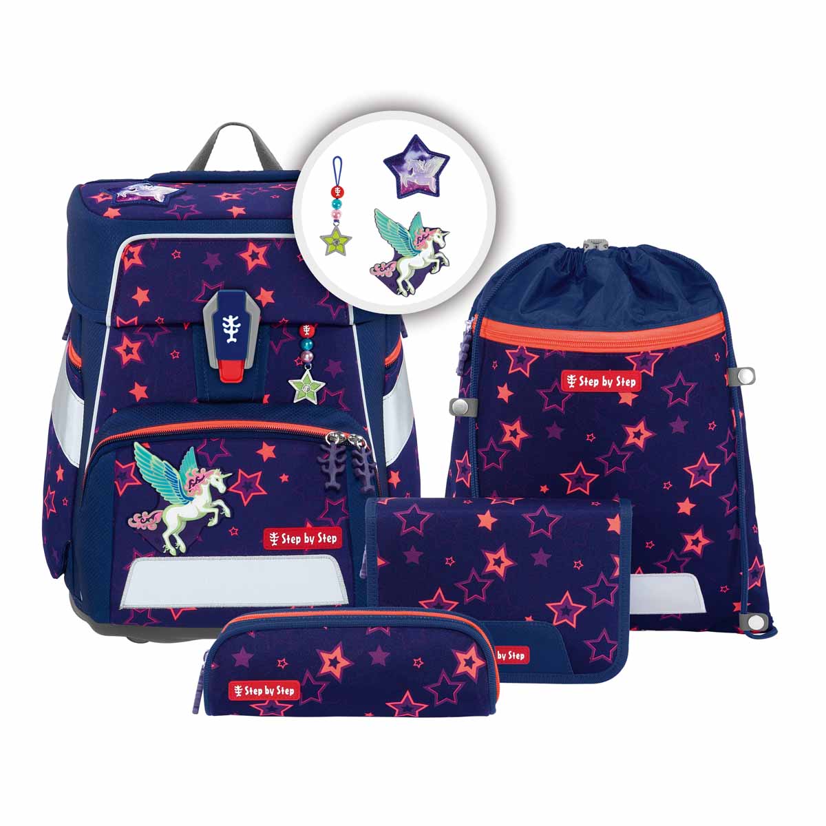 Step by Step SPACE SHINE Schulranzen-Set Pegasus Night Nuala 2025