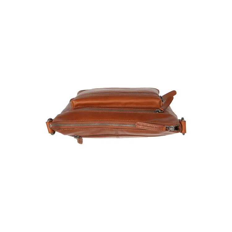 Chesterfield Leder Umhängetasche Ronda cognac 