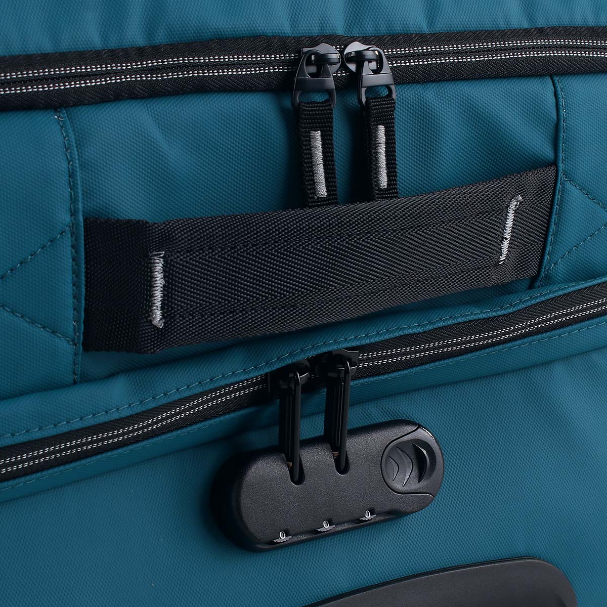 Kenorada Rollen-Reisetasche Backpack Rainbow M petrol 