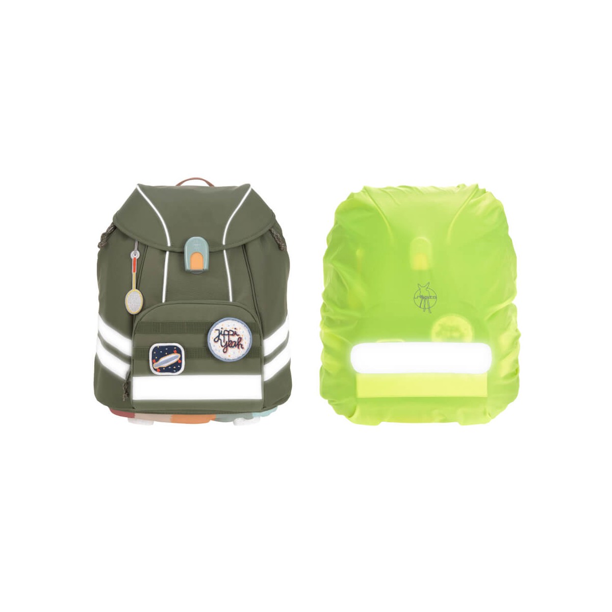 Lässig Schulranzen Set 7-teilig Flexy-Unique olive