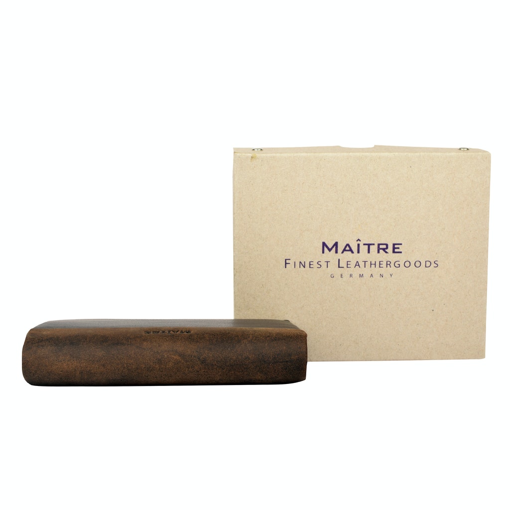 MAÎTRE Geldbörse Bundenbach Hamlet BillFold V10 dunkelbraun