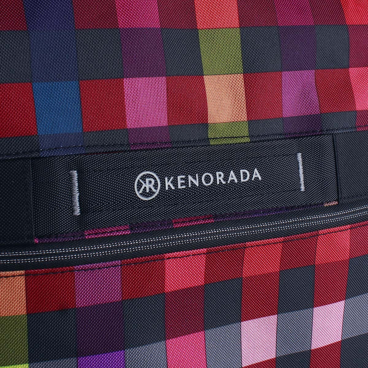 Reisetasche mit Rollen Rainbow multicolor-check M